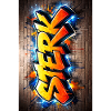 Graffiti Fear Neon-Buchstaben
