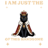 Black Cat King Servant Cat Owner
