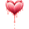 Heart of Tulip Blossoms Illustration