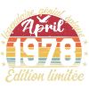 1978 avril Anniversaire avril 1978