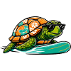 Hawaiian Turtle Surfboard