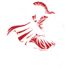 Spartan Spear Angriff Maskottchen Spartan Speer