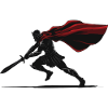 Spartanischer Krieger, Schattenschwert-Maskottchen-Krieger, Krieger