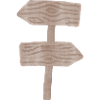 Woodland Signpost Wood Grain Graphic