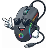 RGB Gaming Maus-Maskottchen
