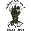 Eco-Surrealism: Recharge with Nature Lightbulb