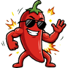 Chili Rocker with Sunglasses