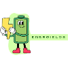 Energielos Akku Cartoon