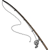 Fishing rod fishing icon