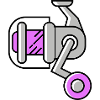 Fishing reel icon icon