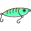 Fishing hook angler icon