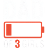 Dad of 3 Girls Battery Icon
