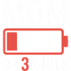 Mama von 3 Mädchen Batterie-Logo