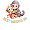 Hugging Monkeys Keep Holding