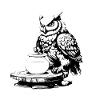 Silent Wisdom Pottery Owl