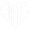 Ohio Herz Typo Emblem