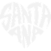 Santa Ana Heart Typo