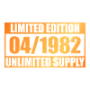 44th Birthday Limited Edition - ꝏ Supply 04/1982