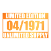 55th Birthday Limited Edition - ꝏ Supply 04/1971