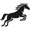 Prancing Horse Silhouette