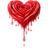 Red Rose in Heart Shape Illustration
