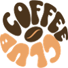 Kaffee-Blob Retro Design