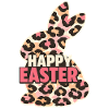 Happy Easter Easter Bunny Leopard