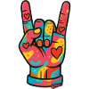 Vivid Heart Rock Hand