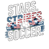 Stars Stripes Soccer – USA Fußball-fan