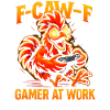 F-caw-F gamer på arbejde spiller hanehumor sjov