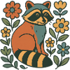 Waldfreund Waschbär im Blütenrausch