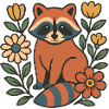 Fuchs im Blumengarten
