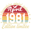 1981 avril Anniversaire avril 1981