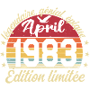 1983 avril Anniversaire avril 1983