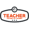 Der beste Lehrer: Ret-Schul-Abzeichendesign