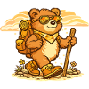 Wanderbär on a discovery tour