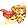 Pizzaheld mit Cape