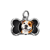 Cheerful Dog Motif Bone Pendant