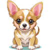 Cute Chihuahua Cartoon