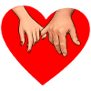 Holding hands heart