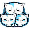 Three Kawaii Cats - Baby - Cat