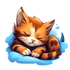 Cat Cuddle Dream on Cloud - Cat