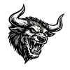 Angry Bull Head – Aggressive Bull Logo