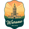 Warschauer Kulturpalac Retro-Reiseabzeichen