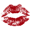 Kissing Lips Lipstick Imprint Gift