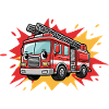 Cartoon Fire Truck