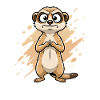 Doubting Meerkat Cartoon