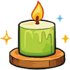 Bougie verte
