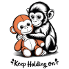 Monkey Hug Keeps Holding On