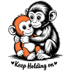 Hugging Monkey Duo